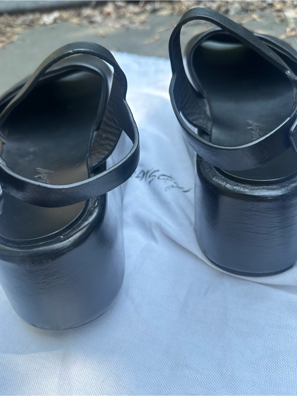 Marsell Black Leather Platform Sandals - Picture 5 of 8